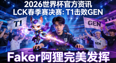 2026世界杯官方资讯 T1击败GEN Faker阿狸完美发挥 LCK春季赛决赛